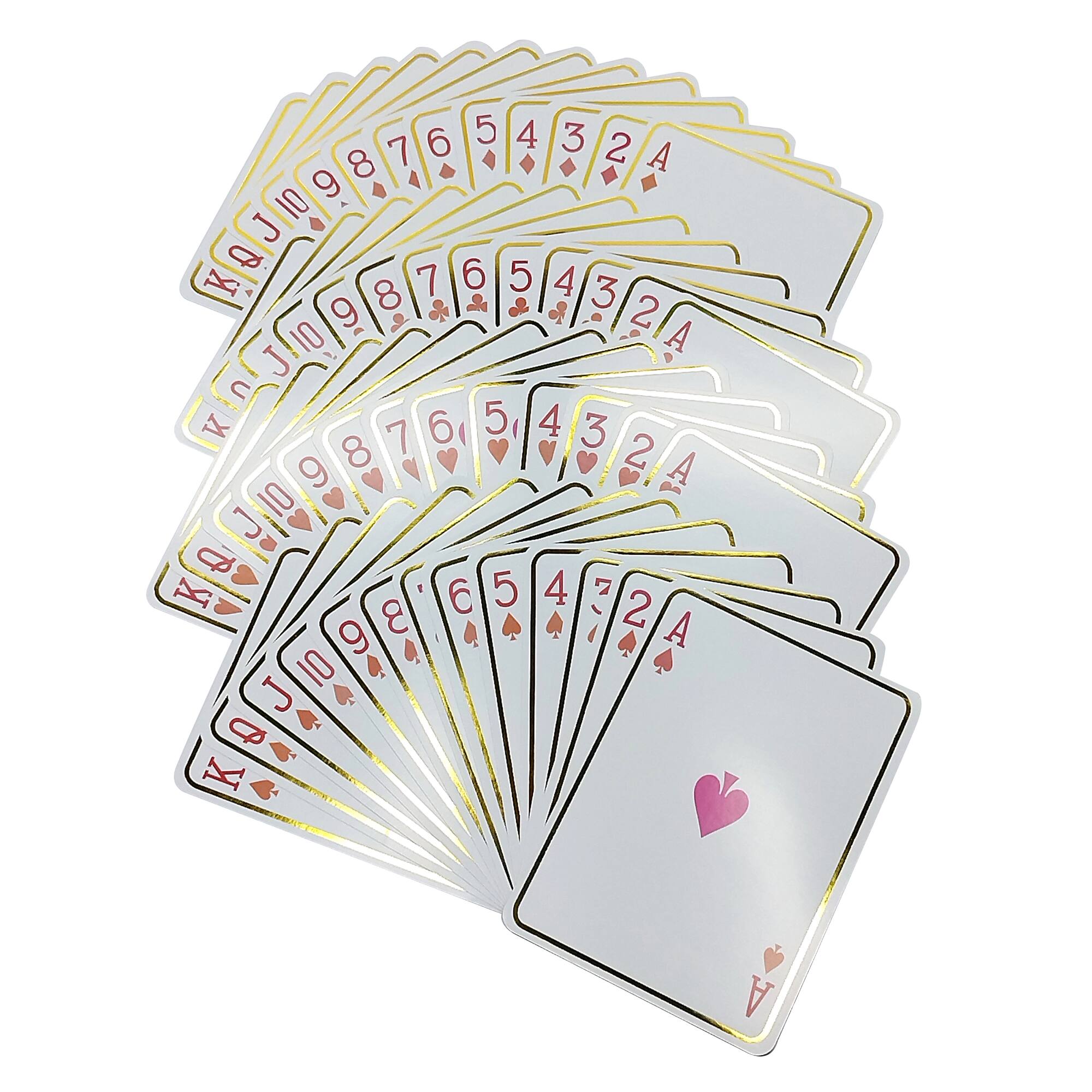 Jumbo Pink & Orange Playing Cards by Ashland®